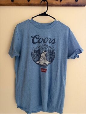 Coors Men's Short-Sleeve Graphic Tee in Heather Blue